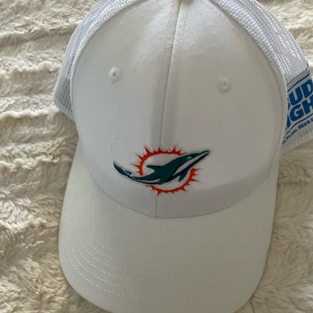 The Game White Cap with Dolphin Design
